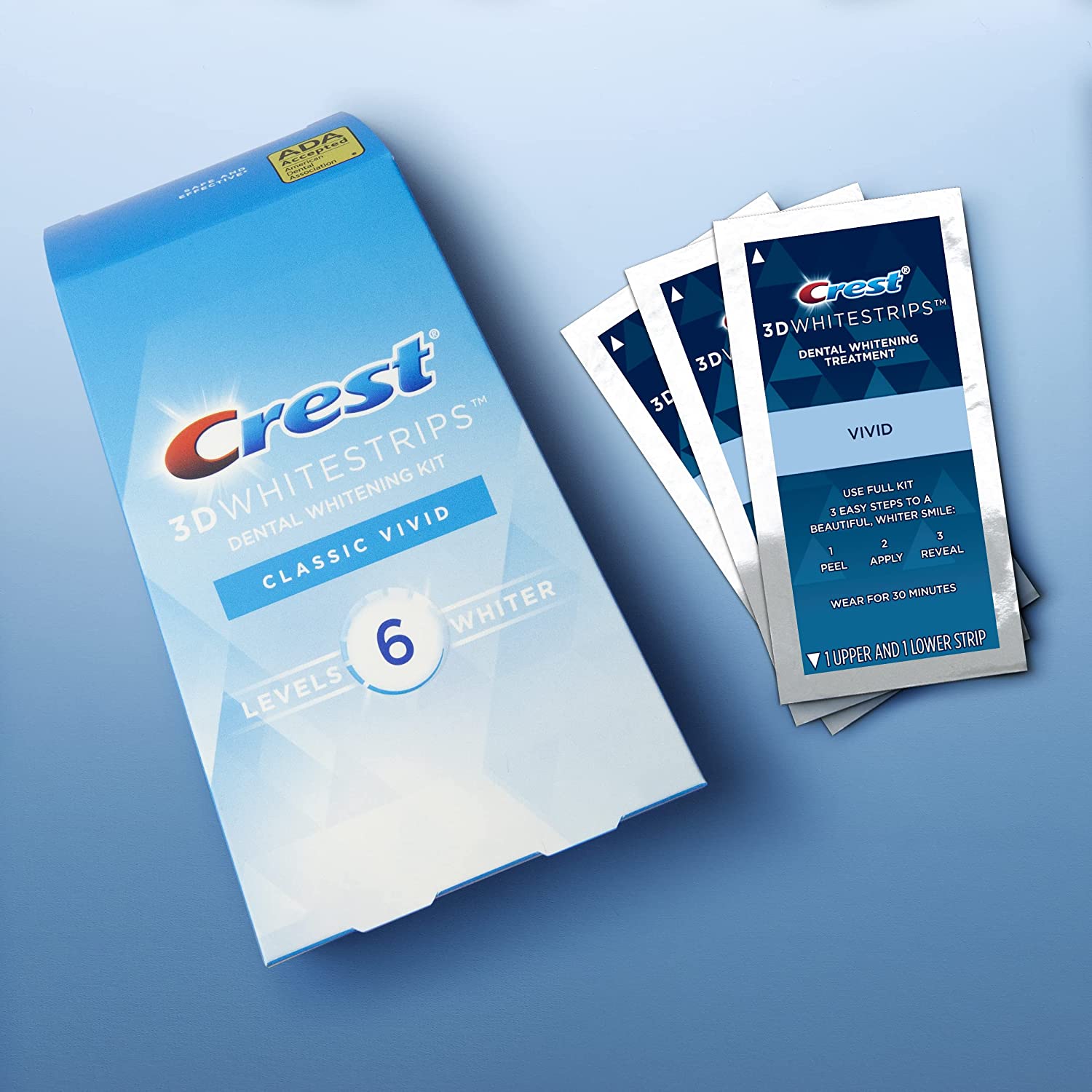 Crest 3D Whitestrips Classic Vivid – Everyday Whitening - Image 3