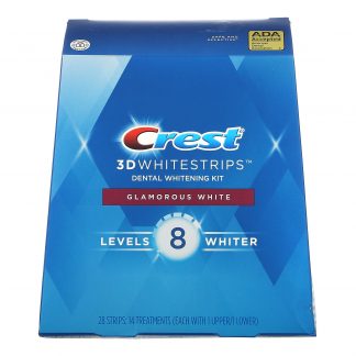 Crest 3D Whitestrips Glamorous White Levels 8 Whiter - Teeth Whitening Strips
