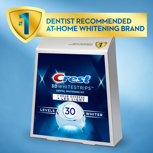 Crest 3D Whitestrips 1 Hour Express + LED Light