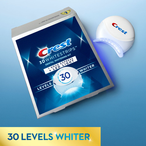 Crest 3D Whitestrips 1 Hour Express + LED Light