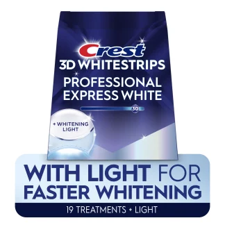 Crest 3D Whitestrips Professional Express White with LED Light - Teeth Whitening Kit