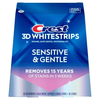 Crest 3D Whitestrips Sensitive & Gentle - Teeth Whitening Strips